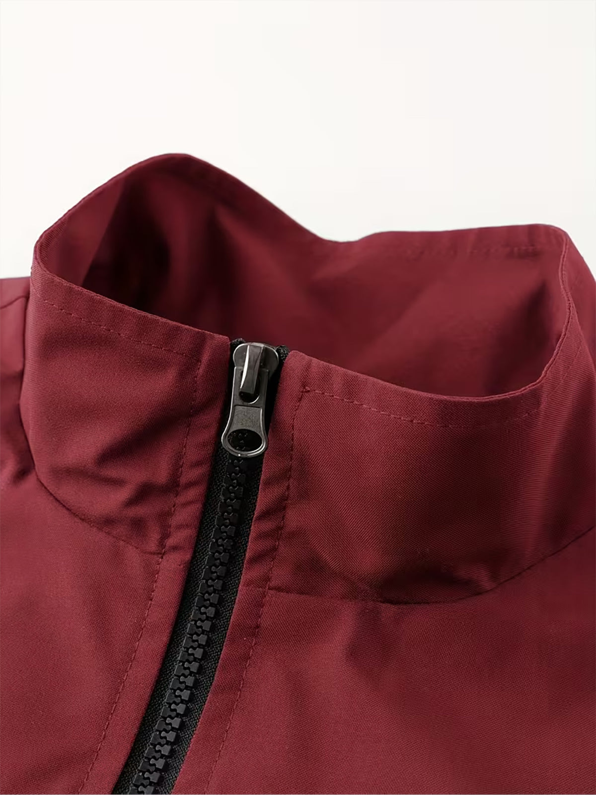 Men’s Casual Windbreaker Jacket with Zipper and Pockets