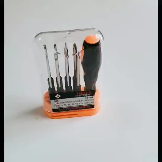 8-In-1 Precision Screwdriver Kit, a Versatile Manual Tool Set Featuring Interchangeable Bits, Suitable for Both Metal And Plastic, Designed As a Non-Electric Professional Repair Tool for Electronics And Computers.