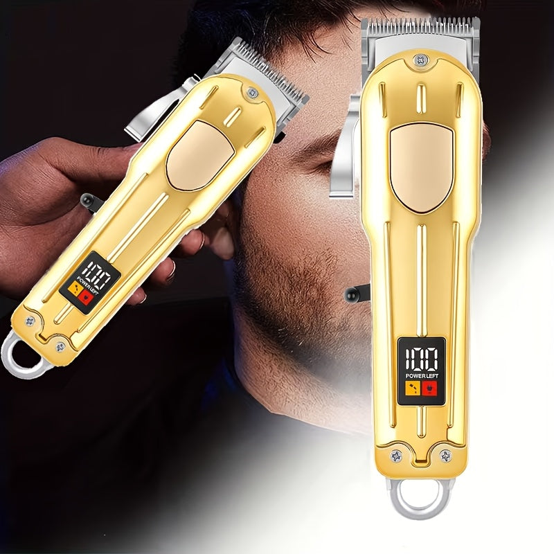 Պրոֆեսիոնալ լիցքավորվող էլեկտրական մազ կտրող մեքենա | 4 տարբեր երկարության կարգավորումներ, ցածր աղմուկ, USB արագ լիցքավորում, ունիսեքս, դյուրակիր վարսահարդարման հավաքածու | Իդեալական նվեր տղամարդկանց համար Հայրերի օրվա և Սուրբ Ծննդյան տոների համար