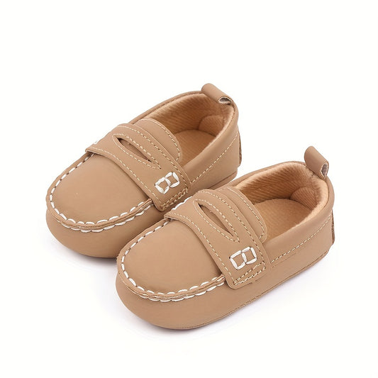 Kids' Summer Slip-On Loafers - Non-Slip Sole, Solid Color Casual Shoes for Boys & Girls with Cartoon Design and Comfortable Fabric Lining, Summer Toddler Footwear