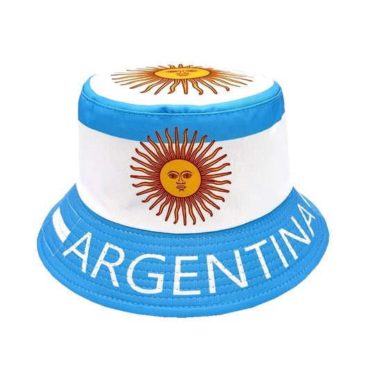 Men's Argentina Flag Bucket Hat - Lightweight, Wide Brim, Casual Outdo - ayq