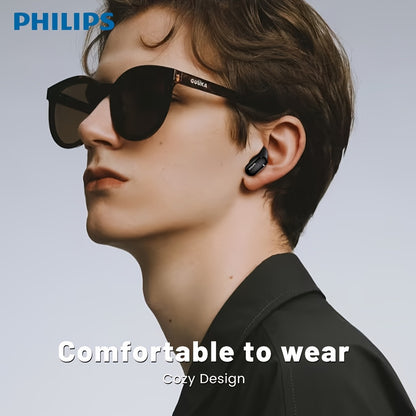 PHILIPS True Wireless ականջակալներ՝ հարմարավետ iPhone/Android-ի համար, ներկառուցված միկրոֆոնով անլար ականջակալներ, անլար ականջակալներ TAT2169