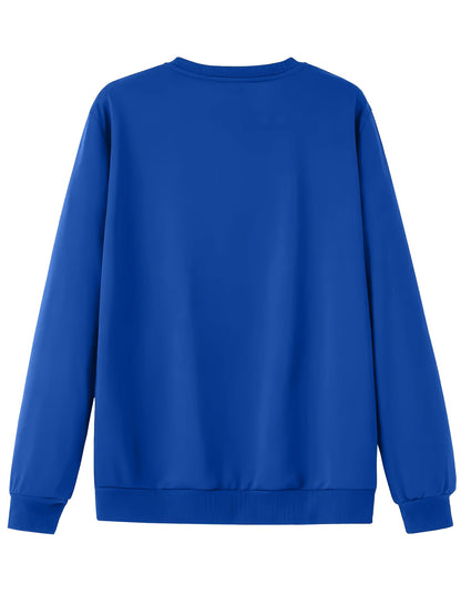 Men'S Happy New Year Sweatshirt - Light Grey with Orange Lettering - Regular Fit Crewneck Pullover for New Year'S Eve, NYE Parties & Casual Attire - Non-Permanent Celebration Sweater for Everyday & Special Occasions, New Year