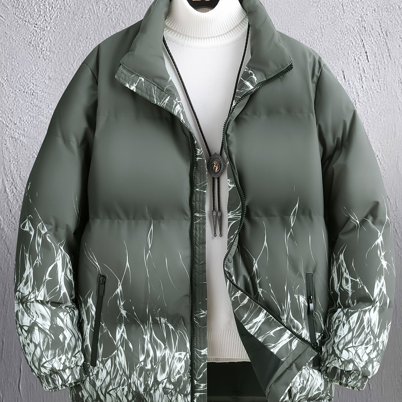 Men'S Heavyweight Winter Jacket - Full-Zip Hooded Coat with Stand Collar, Navy Blue Cold Weather Outerwear, Polyester Insulated Jacket for Everyday & Formal Events, Non-Stretch Fabric, Zipper Closure, Winter Coats, Formal Eve