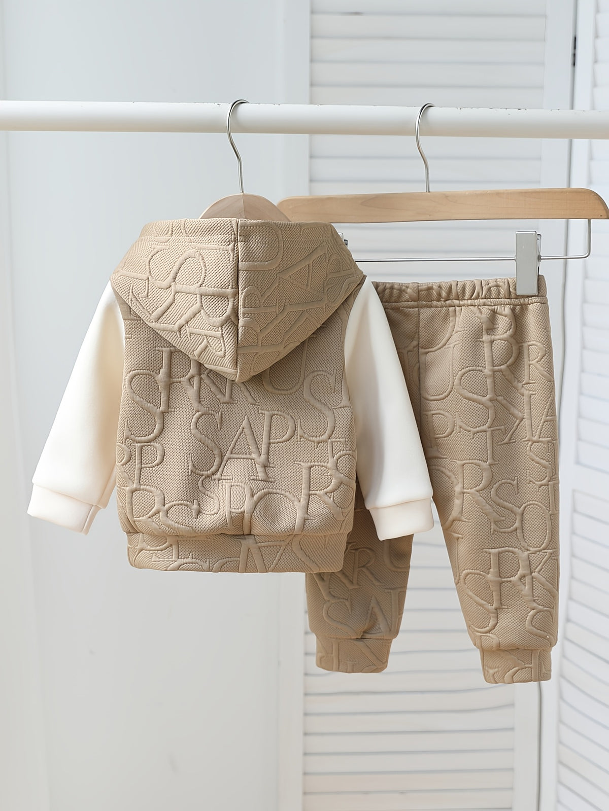 Toddler Boys Hooded Sweatshirt and Casual Pants Set for Fall/Winter - ayq