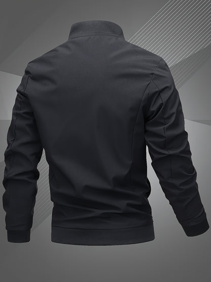 Տղամարդկանց Letter Embroidered Casual Bomber Jacket Gifts Best Sellers