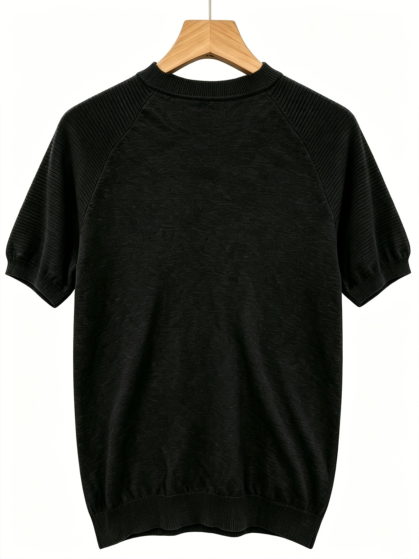 Men's Casual Lightweight Knit Short Sleeve Crew Neck Sweater