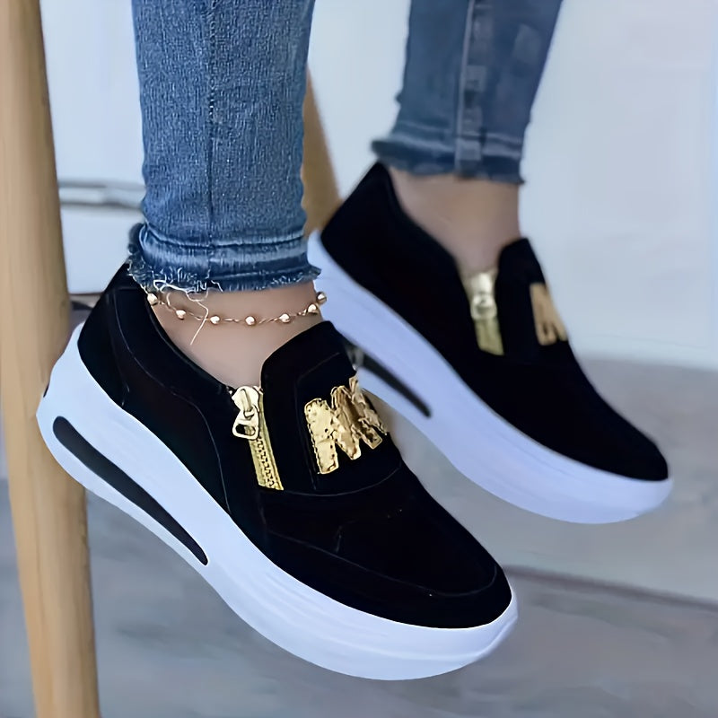 Women's Low-Top Sneakers, Breathable Mesh Upper, Soft Insole, PU Outsole, Comfortable And Lightweight, Suitable For All Seasons plus size