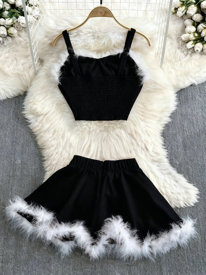 2025 թվականի նոր Սուրբ Ծննդյան երեկույթի, հավաքույթի, ամսաթվի և փափկության զգեստների հավաքածու՝ քաղցր, սեքսուալ կանացի կիսաշրջազգեստով