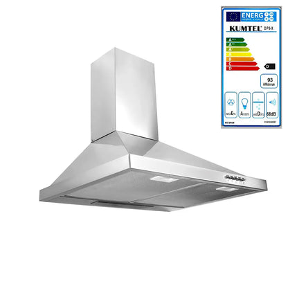 KUMTEL DP6-X INOX Mechanical Kitchen Exhaust Hood 130W