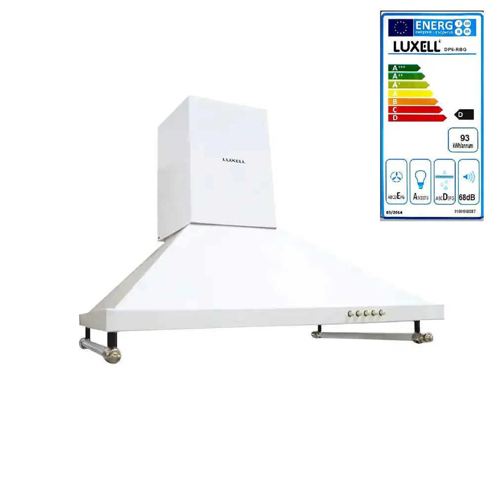 LUXELL DP6-RBG Rustic Kitchen Range Hood with Aluminum Filter