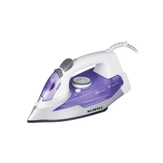 KUMTEL Purple Steam Iron with Adjustable Temperature 2200W