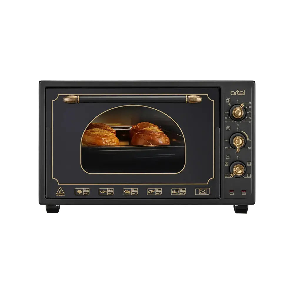 ARTEL Retro Black Electric Oven with Convection 1450W