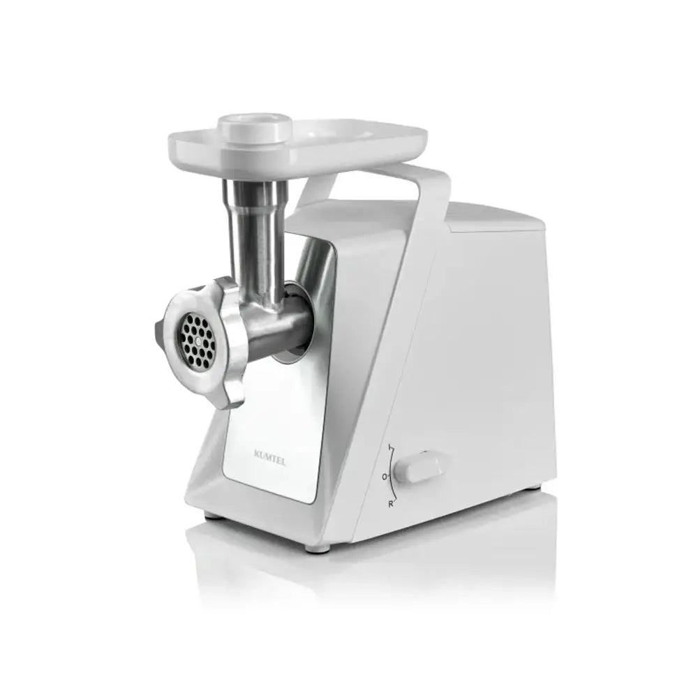 KUMTEL White 2000W Electric Meat Grinder with Sausage Attachments