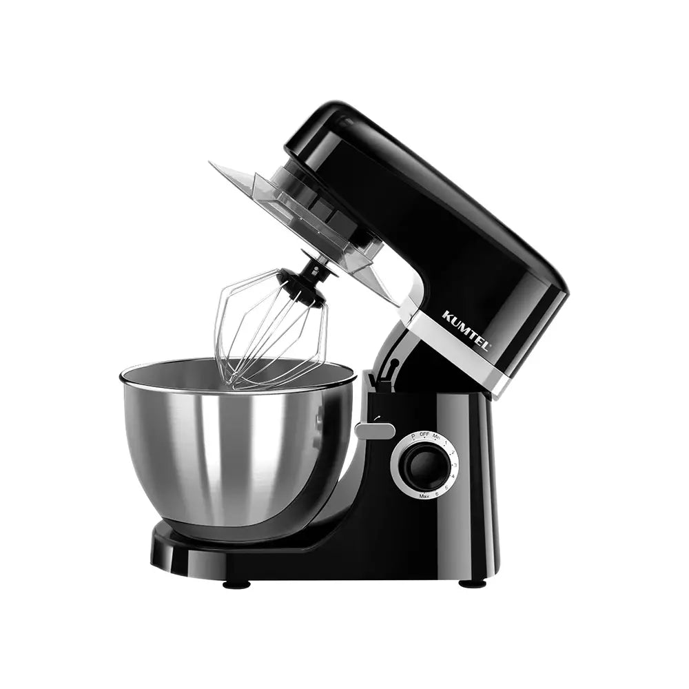 KUMTEL Black 5L Stationary Mixer with 8 Speeds & Turbo
