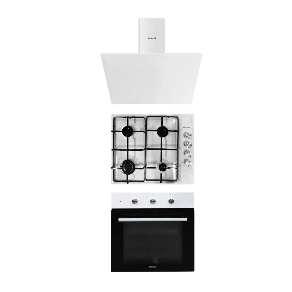 Luxell Built-In Oven 56L White with Timer and Dual Heating