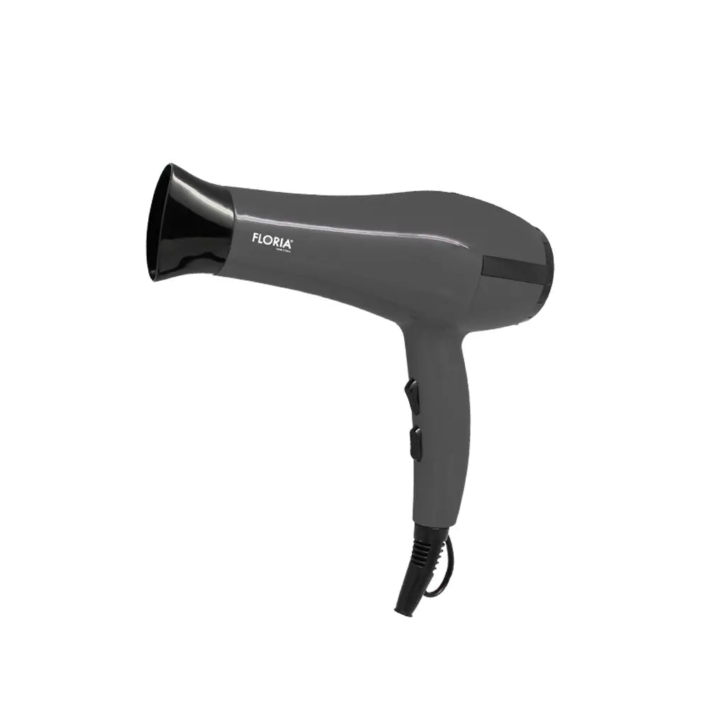 Floria Grey Hair Dryer 1800W with 3 Heat Settings