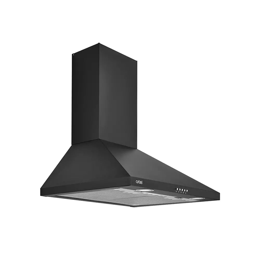 ARTEL Prima Black Kitchen Extractor Hood - Compact & Efficient