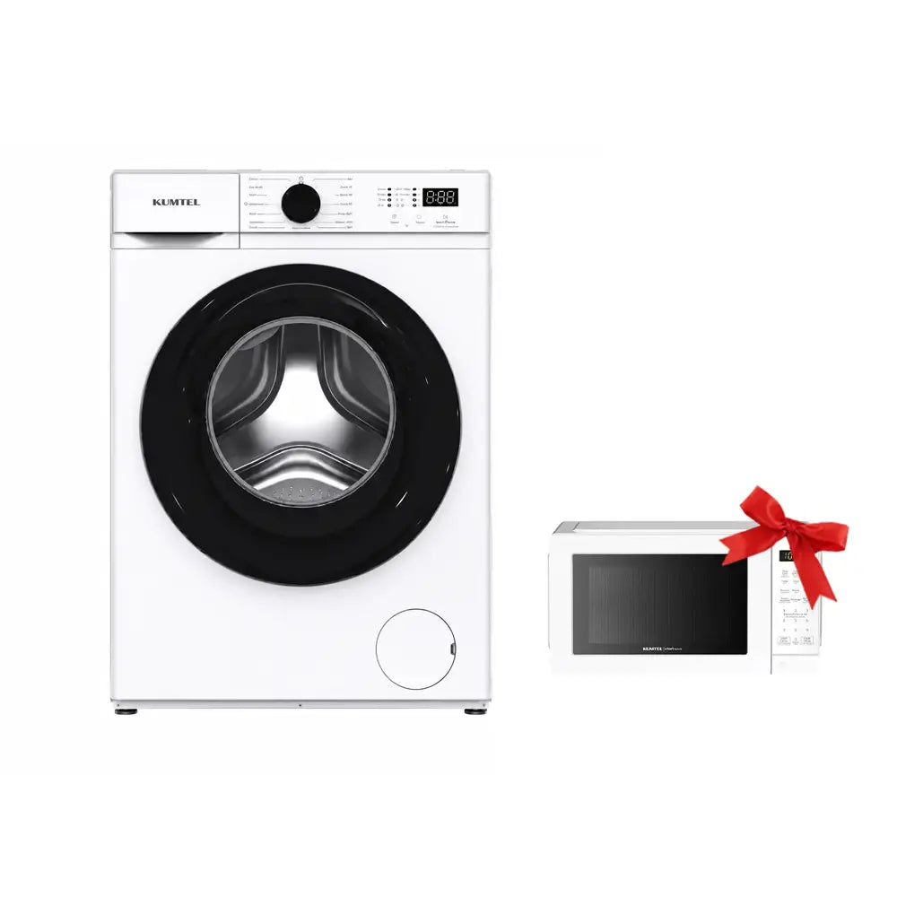 KUMTEL 8kg Front Load Washing Machine with Inverter Motor