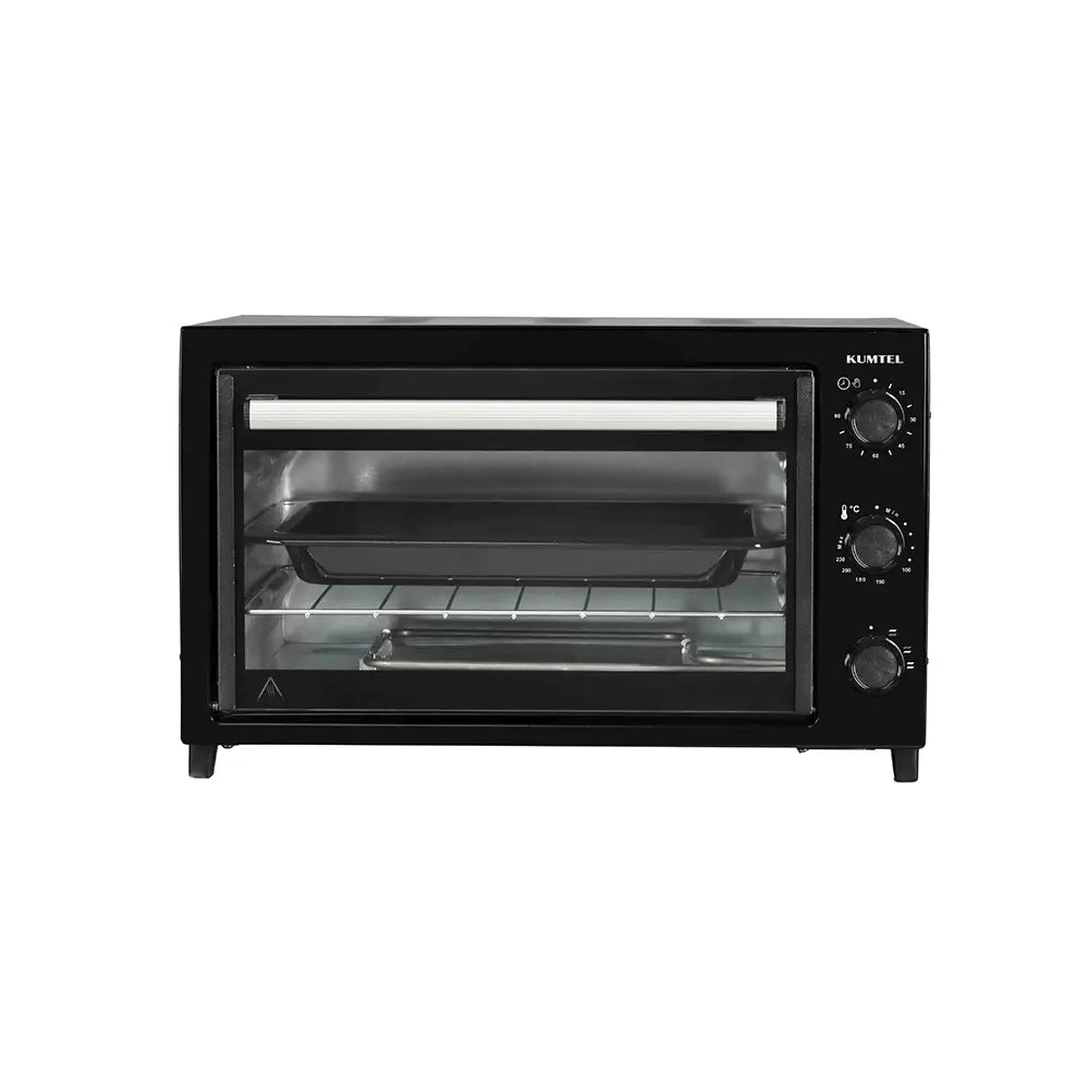 KUMTEL Electric Oven KF-5320 Black with Timer & Baking