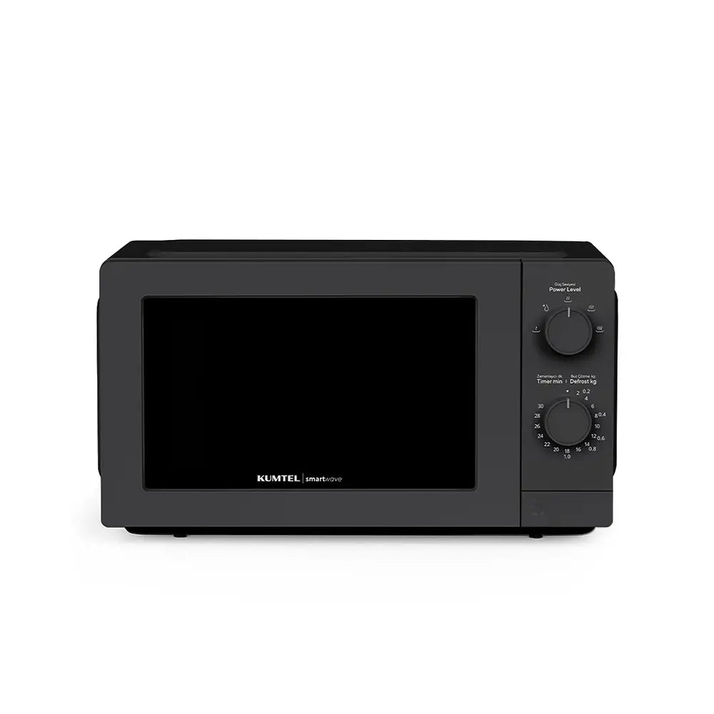 KUMTEL 20L Black Mechanical Microwave Oven 700W