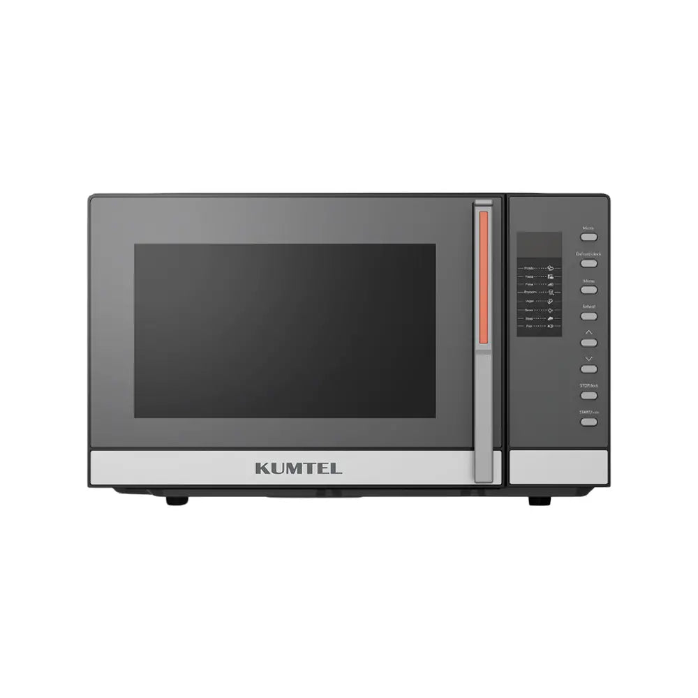 Kumtel 23L Gray Microwave Oven with Grill and Touch Control