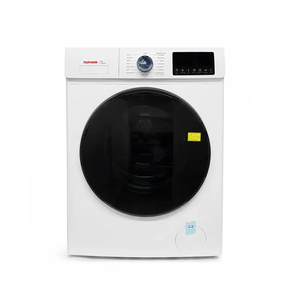 TELEFUNKEN 8kg Front Load Washer Dryer with 16 Programs