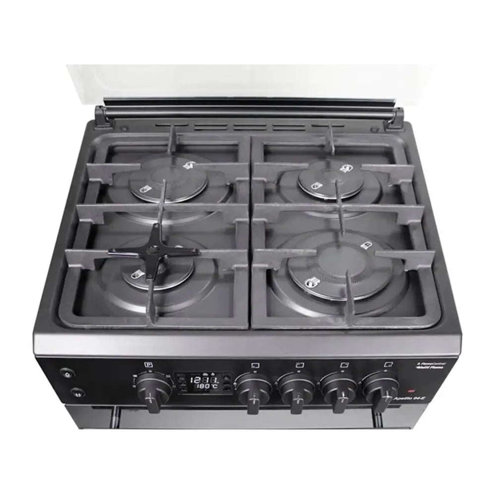 ARTEL APETITO 04-E Matte Black Gas Stove for Home Cooking