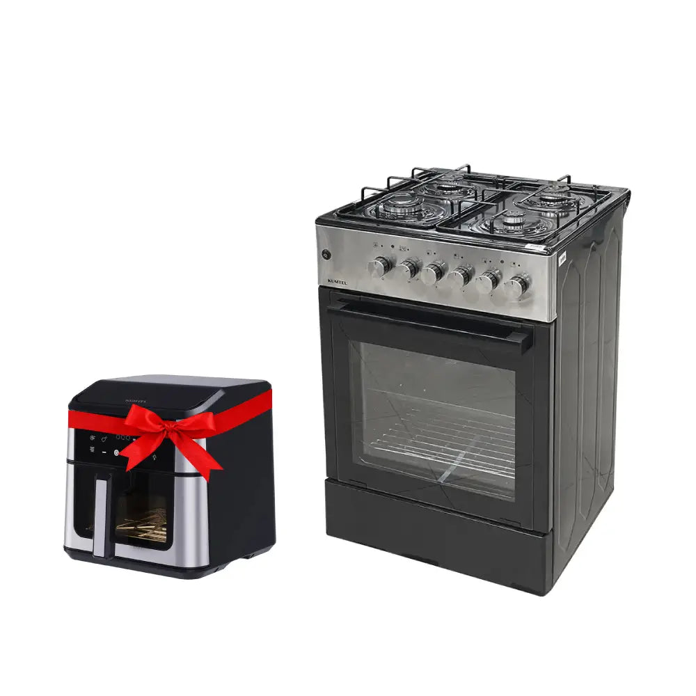 KUMTEL LF662S-40F INOX Black Gas Stove 0.57m x 0.9m