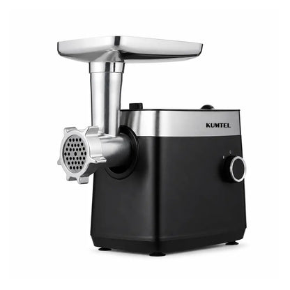 KUMTEL Electric Meat Grinder with Reverse Function & Attachments