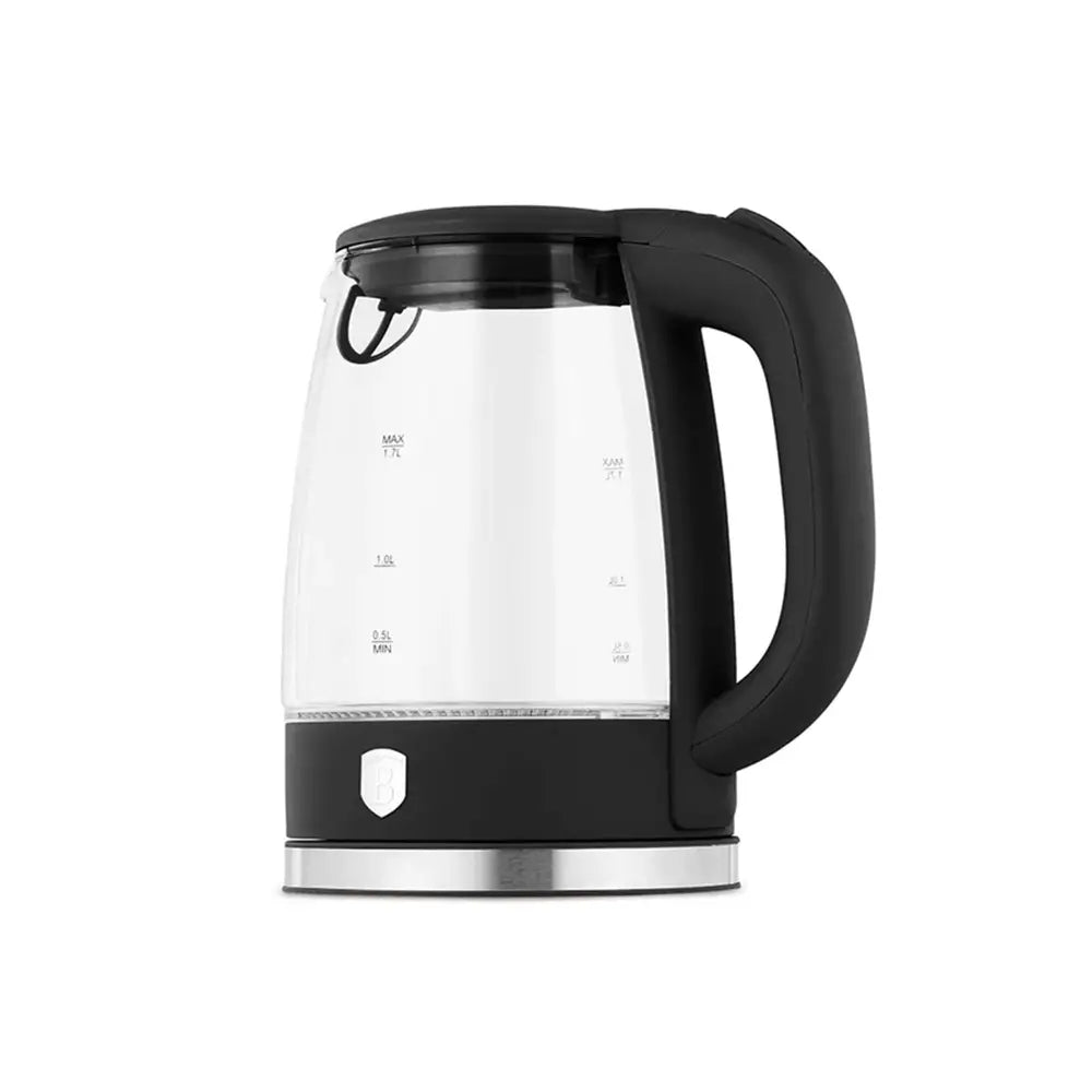 BerlingerHaus 1.7L Glass Electric Kettle Black 1800W