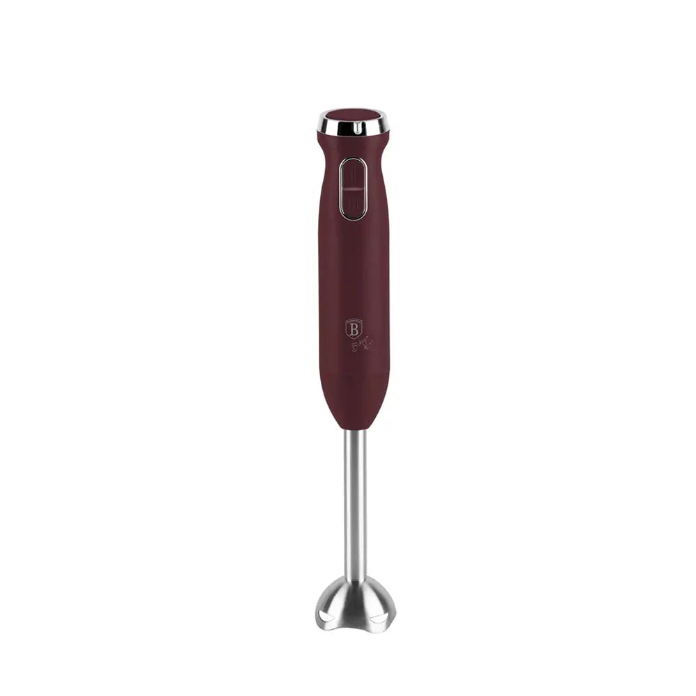 BerlingerHaus 800W Stainless Steel Hand Blender, Burgundy