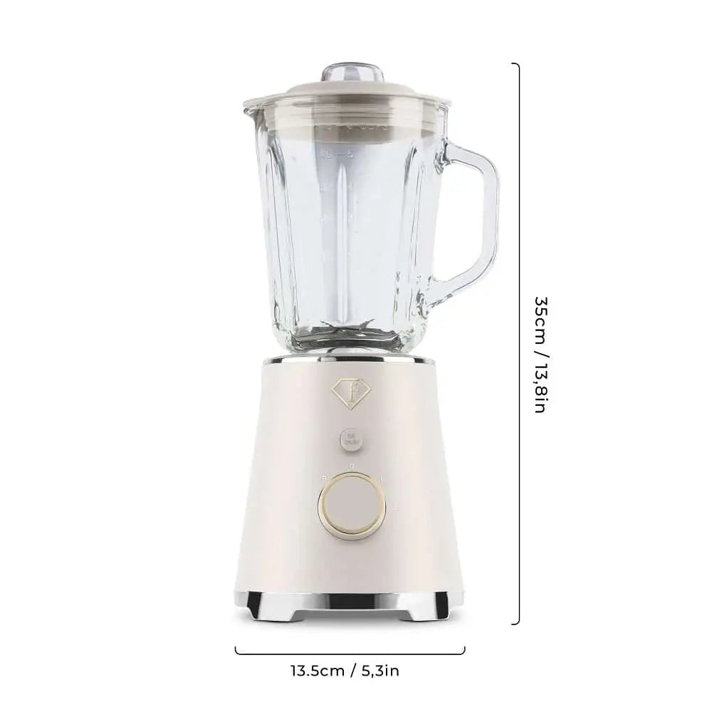 Fashion 1000W Glass Blender Cream-Gold, 1.5L Capacity