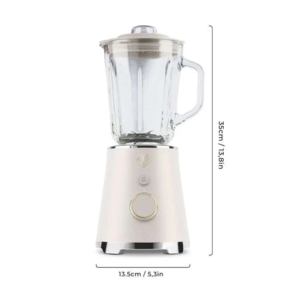 Fashion 1000W Glass Blender Cream-Gold, 1.5L Capacity