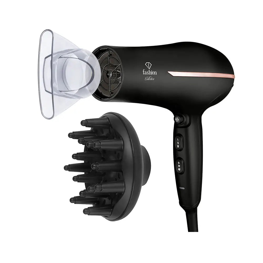 Fashion Professional Hair Dryer 2300W Black Rose Gold
