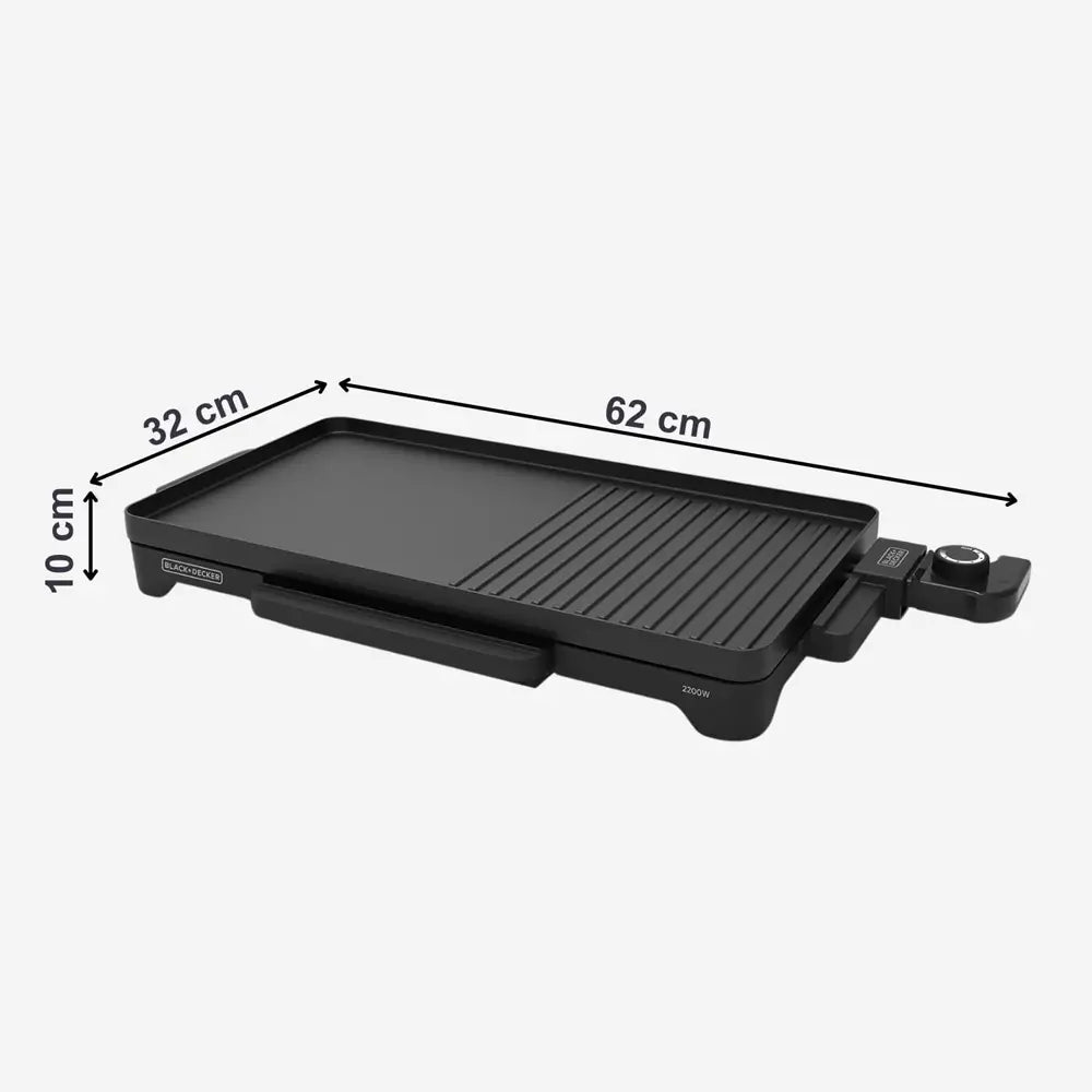 Black+Decker BXGD2200E Electric Grill in Black