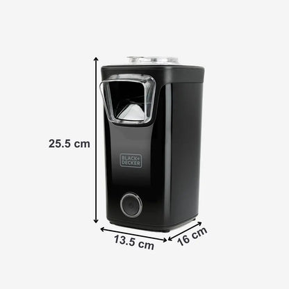 Black+Decker BXPC1100E Hot Air Popcorn Maker - Black