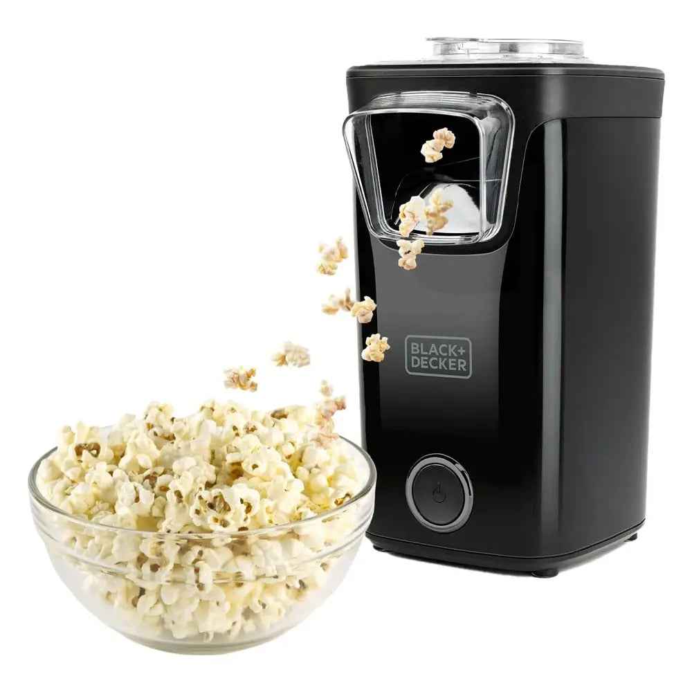 Black+Decker BXPC1100E Hot Air Popcorn Maker - Black