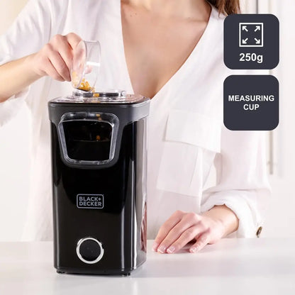 Black+Decker BXPC1100E Hot Air Popcorn Maker - Black