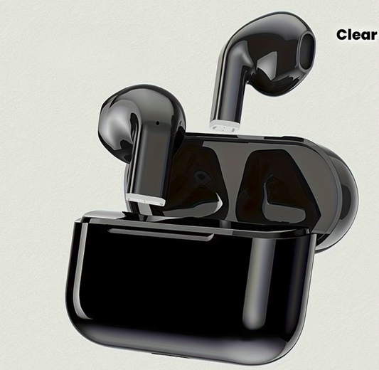 Black Wireless Earbuds – Sleek Compact Charging Case - ayq