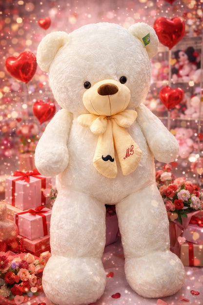 Soft teddy bear TEDDY white