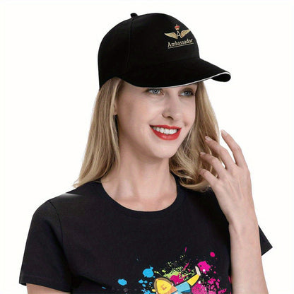 Adjustable Ambassador Emblem Baseball Cap with Crown & Wings