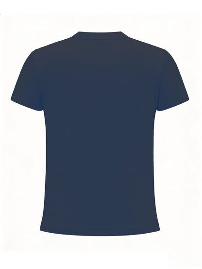 Women's Cotton Crew Neck T-Shirt with Geometric Print