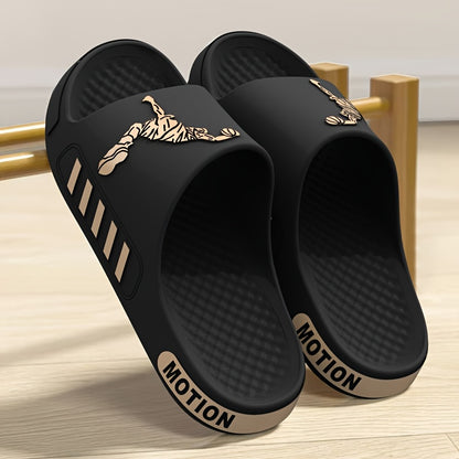 A Pair of EVA Slippers Featuring a Contrasting Sporty Design, with a Cloud-Like Soft And Comfortable EVA Sole. The Minimalist Style Is Fashionable And Versatile - ayq
