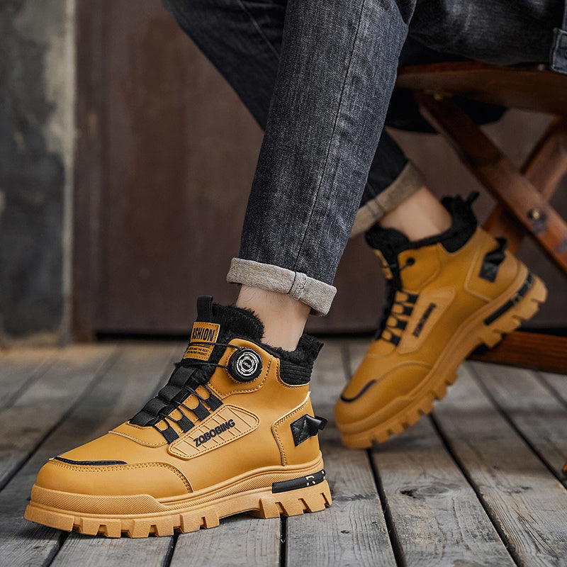 Տղամարդկանց համար նախատեսված առօրյա, նորաձև սպորտային լեռնագնացության կոշիկներ LD991 | Ցածր գոտկատեղով, արհեստական ​​վերնամասով, առաձգական ժապավենով փակվող, իդեալական է աշուն/ձմեռ բացօթյա գործունեության համար