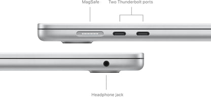 Apple 2024 Macbook Air 15-Inch Laptop with M3 Chip: Built for Apple Intelligence, 15.3-Inch Liquid Retina Display, 8GB Unified Memory, 256GB SSD Storage, Backlit Keyboard, Touch ID; Silver