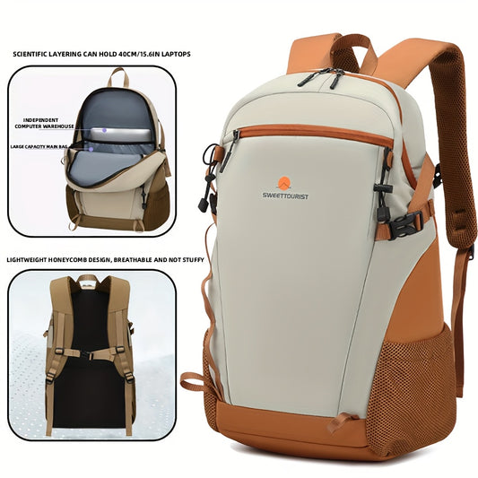 SWEET TOURIST Men'S Lightweight Hiking Backpack - Durable Oxford Fabric, Large Capacity, Adjustable Straps, Multiple Compartments for Outdoor Travel, Sports  Casual Use, Hiking Gear, Sturdy Construction