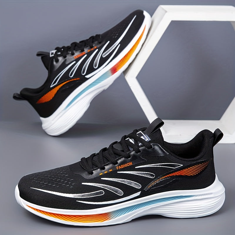 Mesh Men's Running Shoes, Women's Lightweight Breathable Soft Cushioned Outsole for Road and Trail Use, Multifunctional Non-Slip Shoes Suitable for Marathon, Off-Road Cycling, Gym Aerobics, Hiking, Mountaineering, and Daily W - ayq