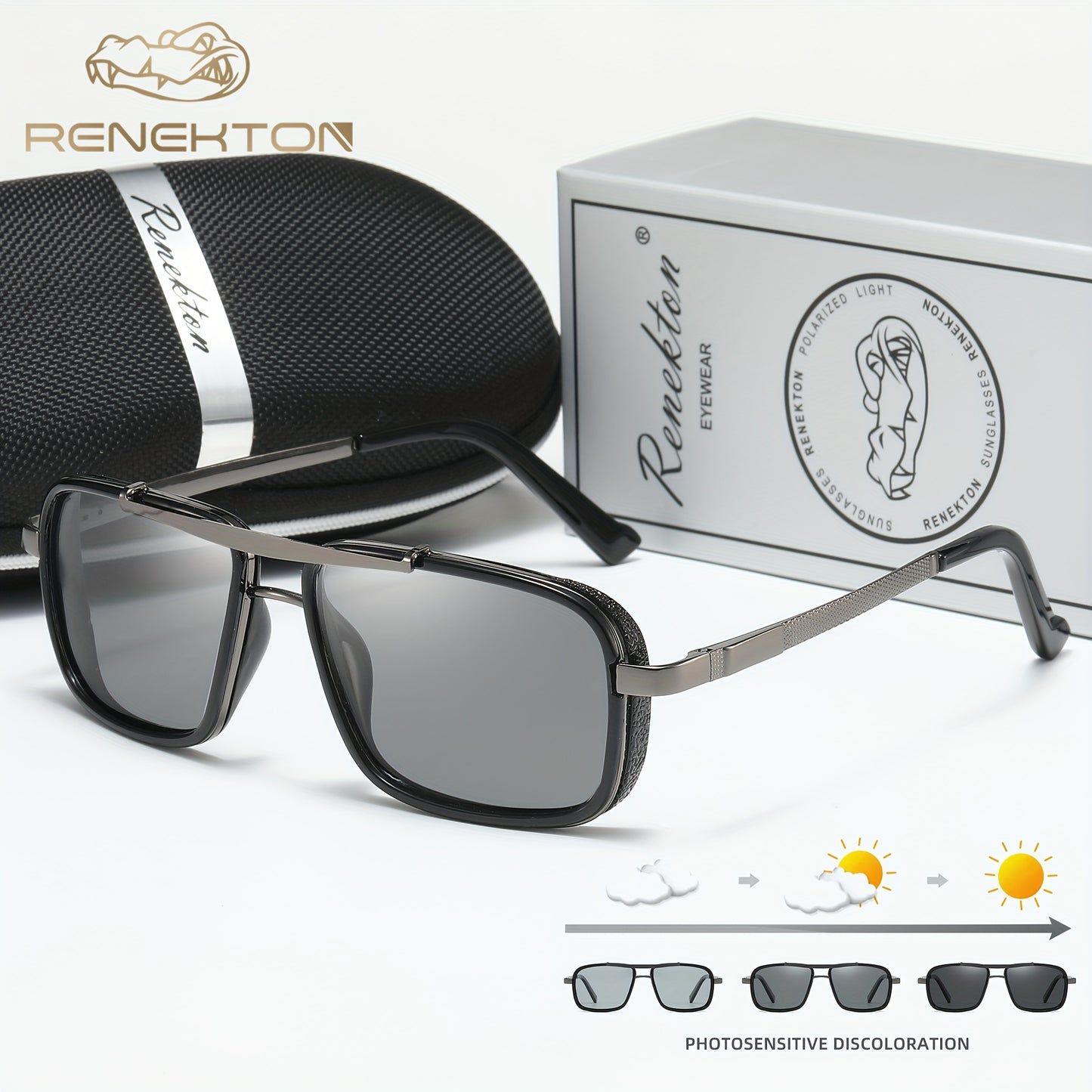 Men's Polarized Stainless Steel Sunglasses with TAC Lenses