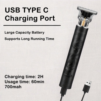 1pc/4pcs Men'S Grooming Kit, Hair Clipper, Electric Shaver, Nose Trimmer, Beard Trimmer, USB Rechargeable Multi-Functional Haircutting Set, Perfect for Beard and Hair Trimming, Travel Essentials, Father'S Day Gift